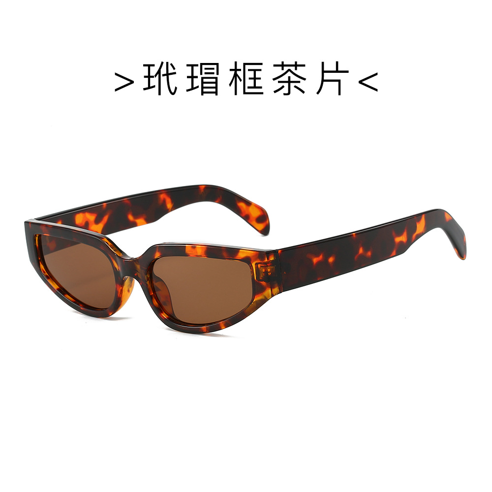 2024 ventas directas de la fábrica nueva ins europeo y americano transfronterizo gafas de sol personalidad moda pequeño marco retro gafas de sol calle tiro mujeres