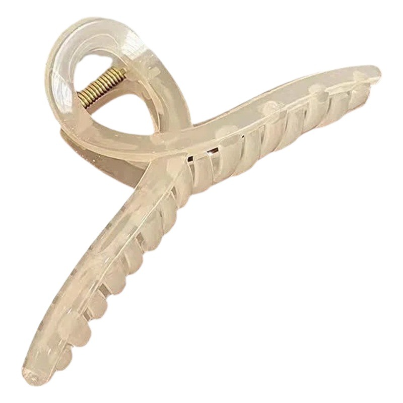 11cm gran jalea color agarre de acrílico clip de pelo clip de tiburón puesto de empuje DIY joyería hecha a mano