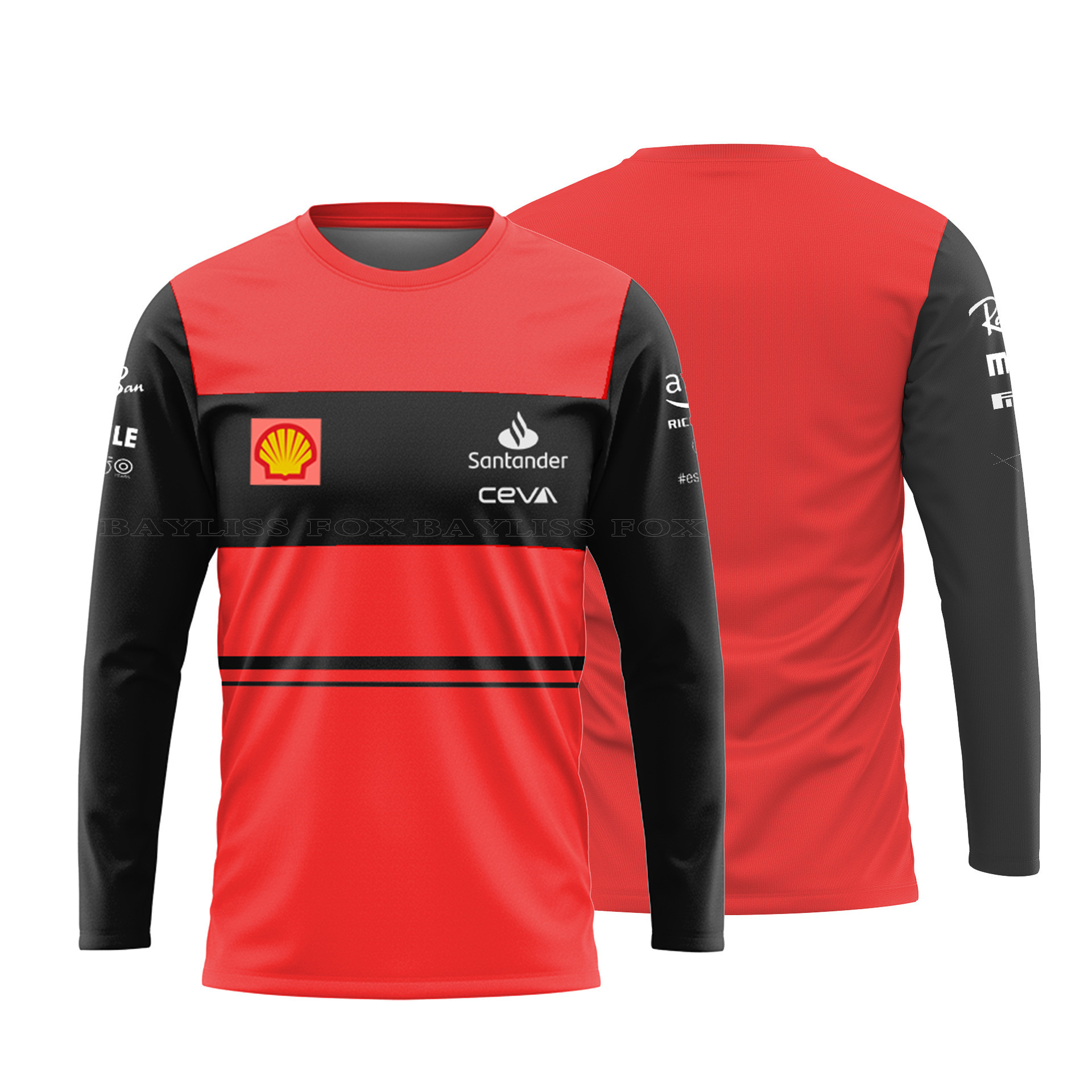 Cross-Border Foreign Trade Round Neck Lt Long-Sleeve Casual Simple Style