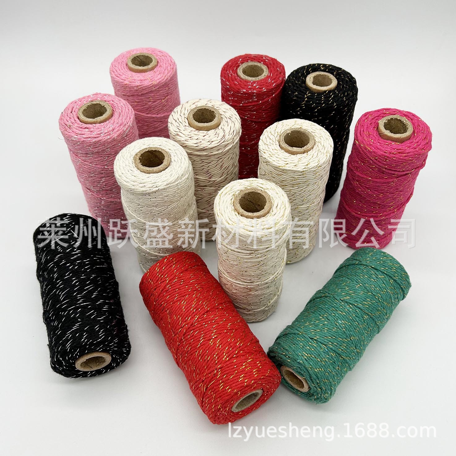 Fábrica de oro seda de alambre de plata de color cuerda de algodón hilo de algodón todo el alambre de oro todo el alambre de plata todo el alambre de cobre DIY embalaje de regalo