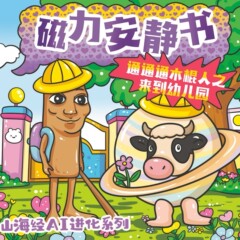 新型AI山海経外国静か本磁力貼り大本通通木棒人無裁断マグネット女の子