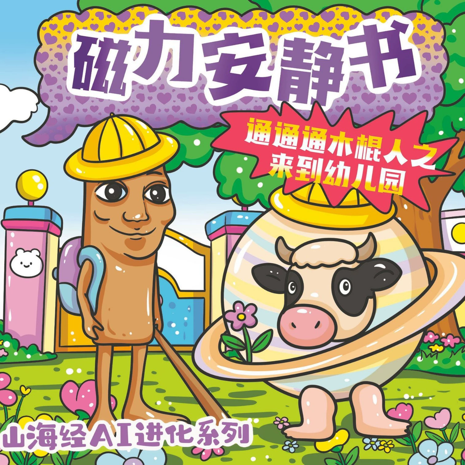 Новый AI Shanhai Цзин иностранная тихая книга магнитная наклейка большая книга