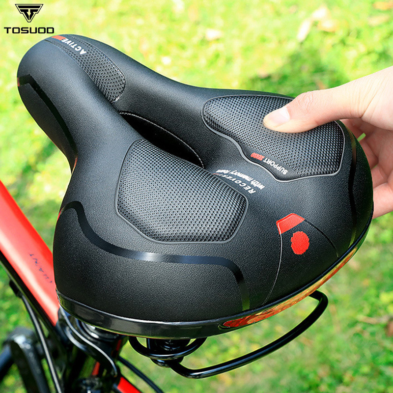 Tosuod Thickeneded and Soft Bicycle Seat Cushion Mountain Bike Super Soft Seat Cushion Anti-Butt Pain Comfortable Cycling Seat Tosuod Thickeneded and Soft Bicycle Seat Cushion Mountain Bike Super Soft Seat Cushion Anti-Butt Pain Comfortable Cycling Seat