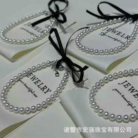 4-4.5MM淡水baby珍珠手链近正圆极光冷光无瑕小灯泡高品珍珠手环