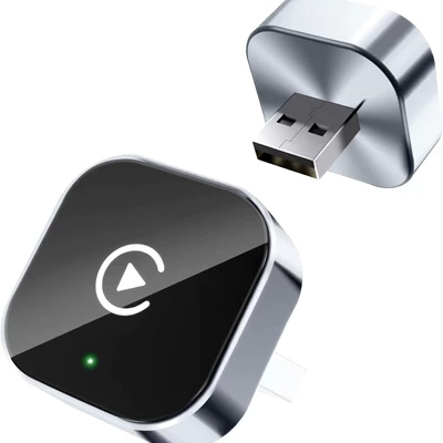 New 2-in-1 Carplay Box Wired to Wireless Android Auto Adapter Car-Machine Connectivity Box (Simsiz CarPlay və Android Auto) - overseas-version-of-apple-android