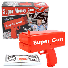 厂家批发喷钱枪Supre Gun美金枪钞票撒钱机器 喷钱枪玩具批发