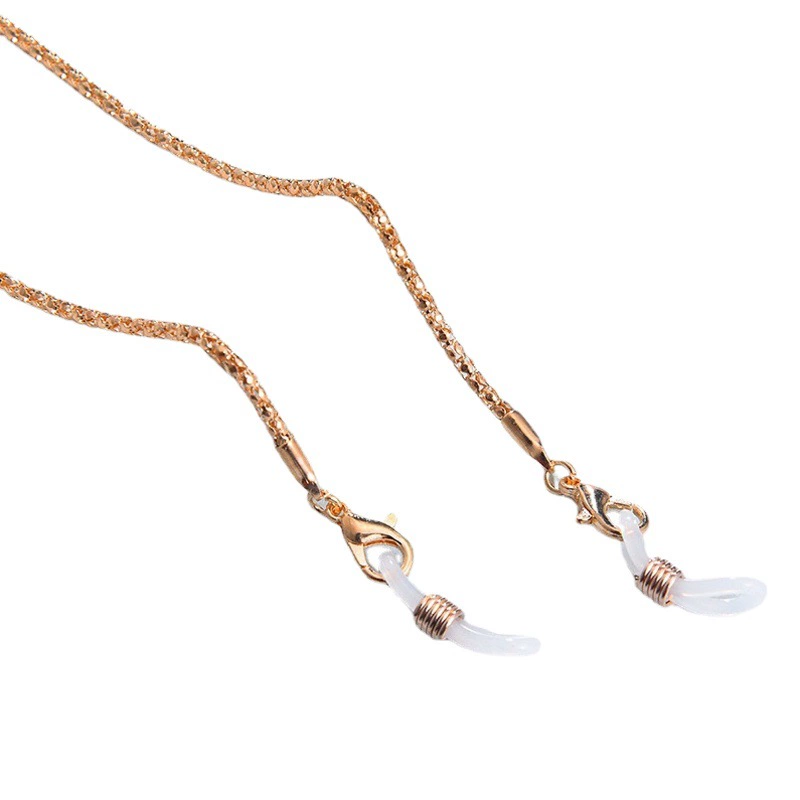 Европейские и американские трансграничные металлические цепочки для солнцезащитных очков многоцветные легкие Роскошные простые очки веревка висит шеи анти-потеря маска цепь оптом