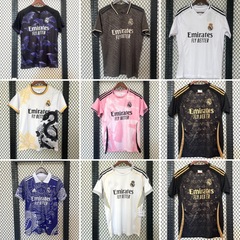 刺繍新夏皇馬特別版シリーズ半袖上着スポーツサッカー服ファン版速乾