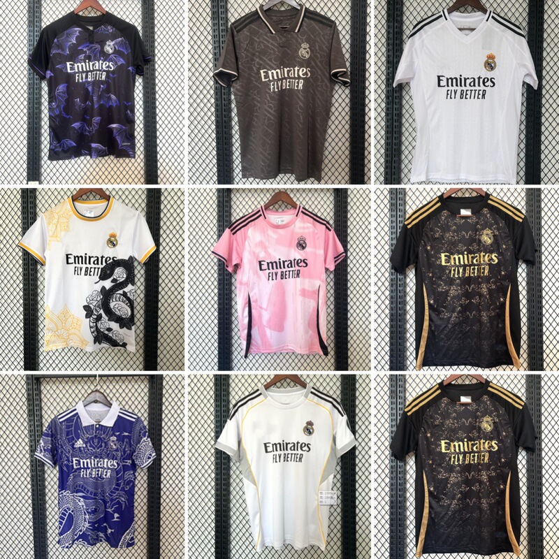 Embroidered New Summer Real Madrid Special Edition Series Short-sleeved Top Sports Football Suit Fam Edition Quick-drying