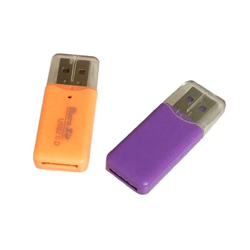 Factory wholesale ice card reader Microsd/TF card/mobile phone memory card USB 2.0 card reader
