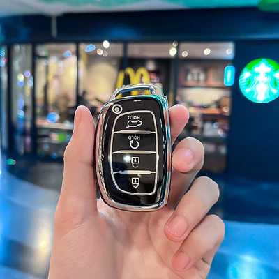 trade South Korea modern car interior | Car key bag - modern-r-model-smart-4-button-start-single-shell-black