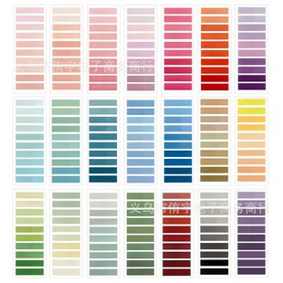 Ī�m�����������N �羳��ճ�� Morandi color index note sticker