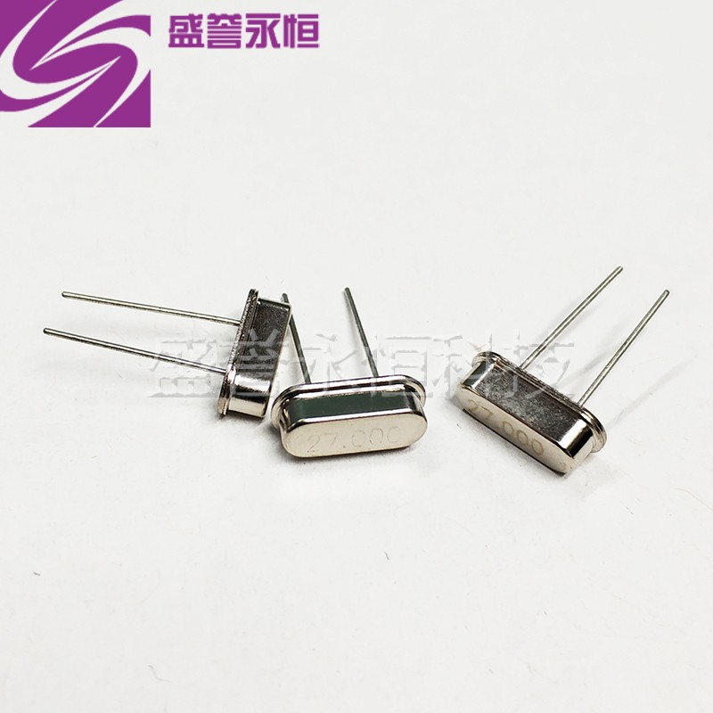 27M 27.000MHZ 晶振 HC-49S型 直插两脚 无源晶振 石英晶振 晶体