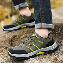 时尚潮搭休闲透气男士运动跑步登山鞋登山鞋骆驼鞋外贸批发男鞋