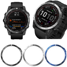 适用佳明Garmin Fenix7刻度金属表圈竞速保护圈7pro蚀刻数字表壳