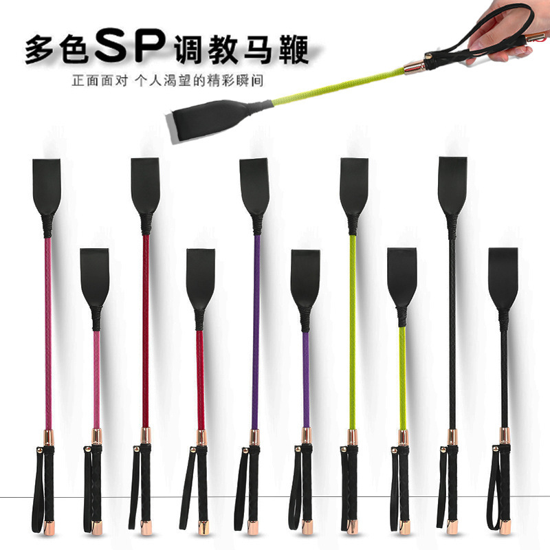 sm props lengthened whip men's and women's sexual interest tools training sp clapper whip ass black riding whip