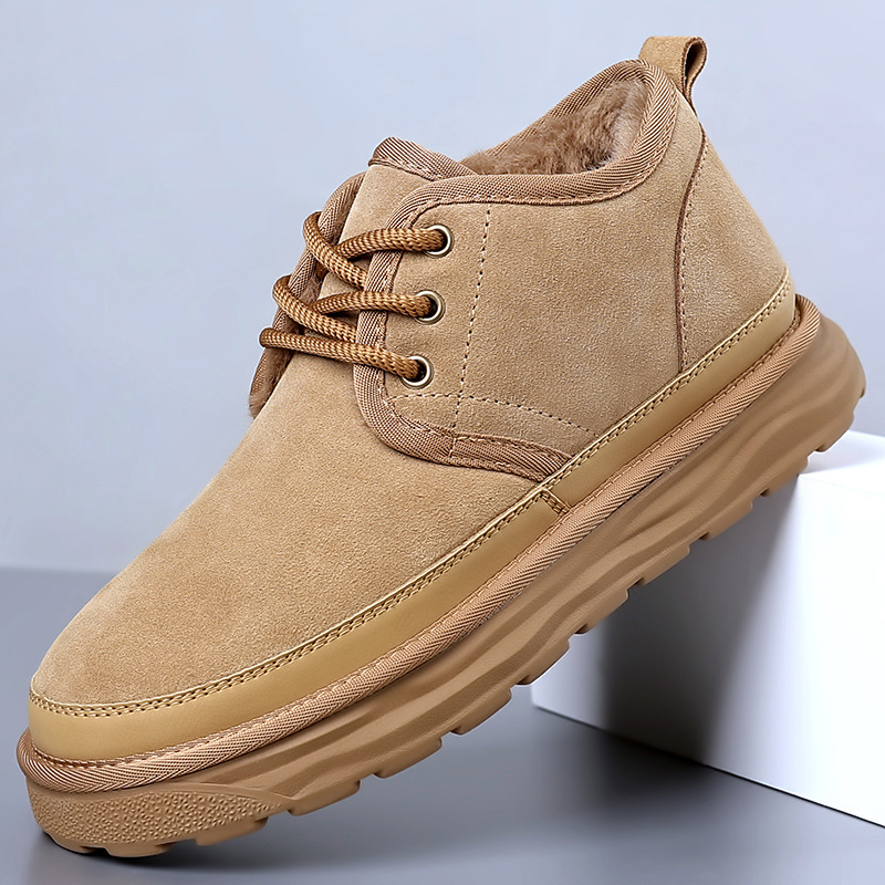 스노우 부츠 남성용 겨울 동북 인공 롱 벨벳 기모 두꺼운 단독 미끄럼 방지 하이 탑 남성용 따뜻한 대형면 신발