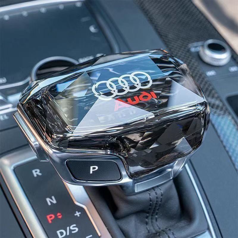 Suitable for Audi Personalized Crystal Gear Knob A4L A5 A6L Q5L Q7 Q8 Rs Tts Modified Gear Knob Cover