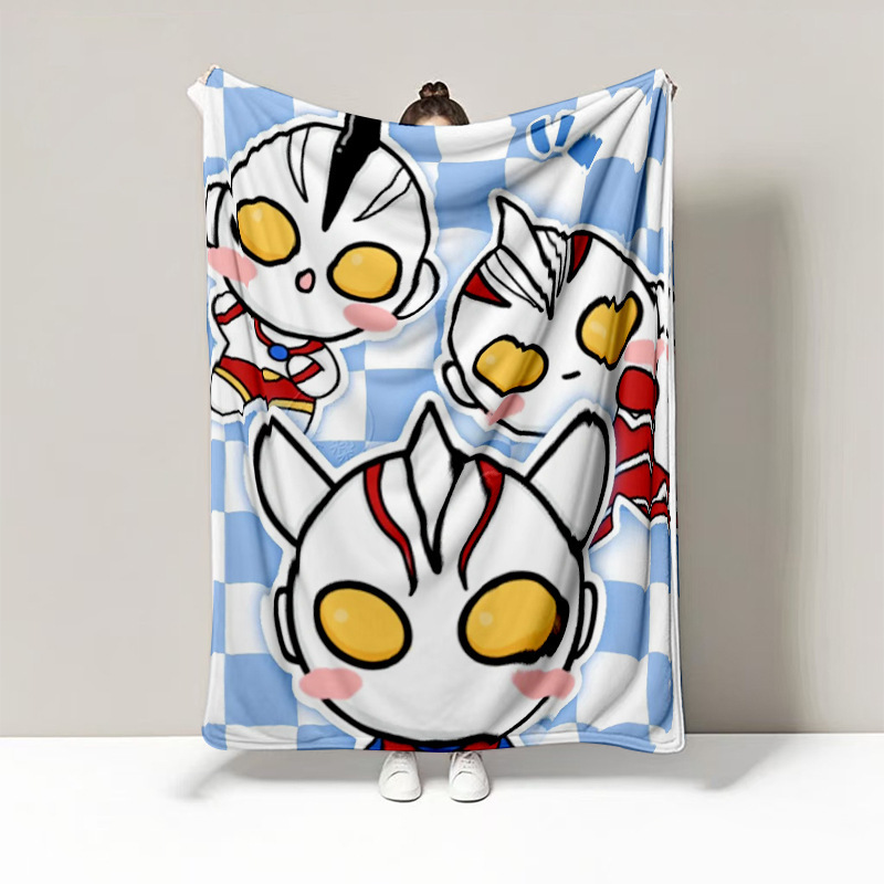 ウルトラマンスーパーマンハンサム厚く暖かい毛布ギフトギフトフランネルブランケットエアコン飛行機ブランケット|undefined