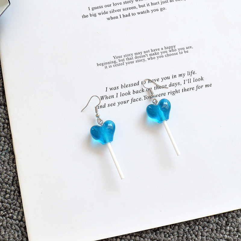 Candy Pattern 1 Pair Sweet Candy Resin Women's Drop Earrings