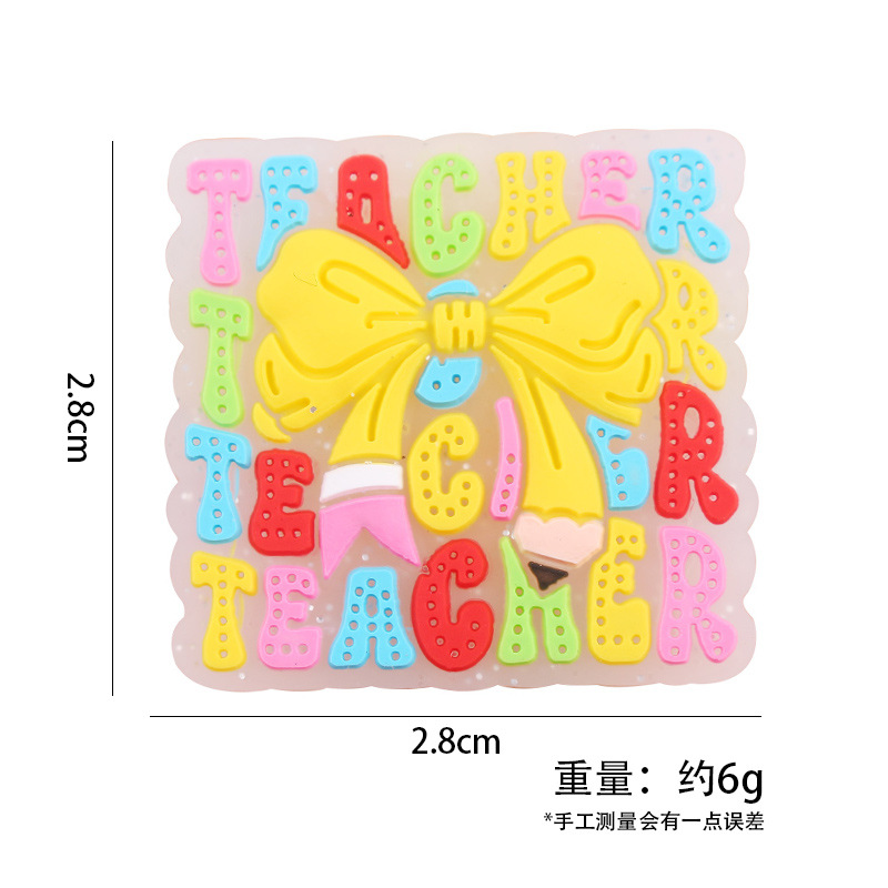 Productos para bebés cuadrados arco de goma de diente DIY creativo baby molar chupeta anti-caída accesorios de cadena