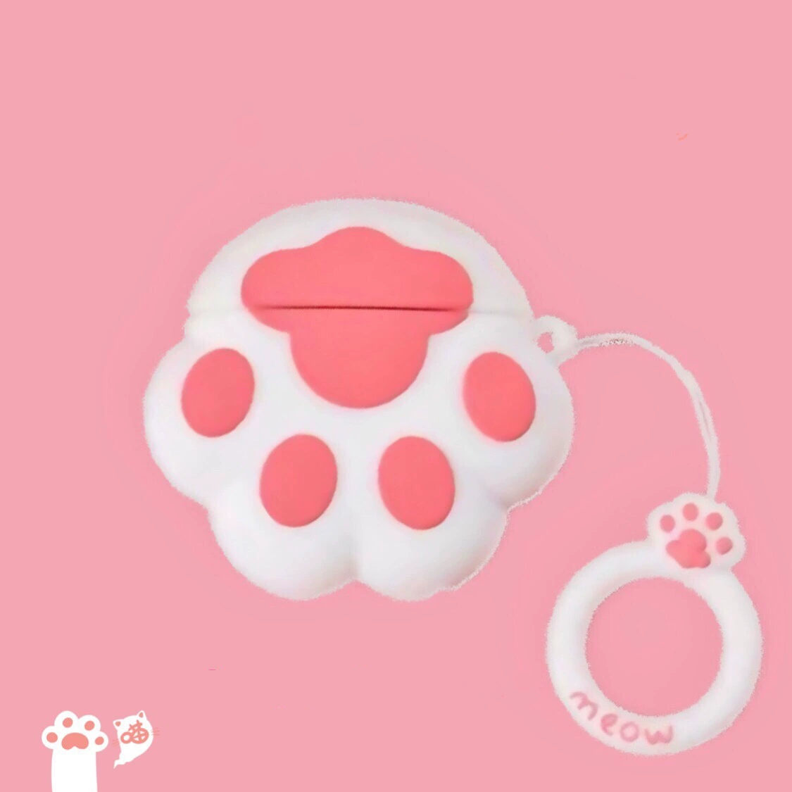 Compatible headphones, cartoon cute silicone protective case, bluetooth, fall protection