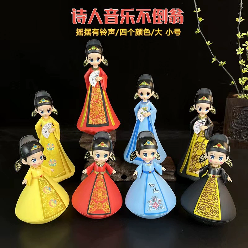 Стакан украшения четырех поэтов Ли Бай Ду Фу Бай Цзюи Ван Вэй Туризм Сувенир Datang музыка стакан