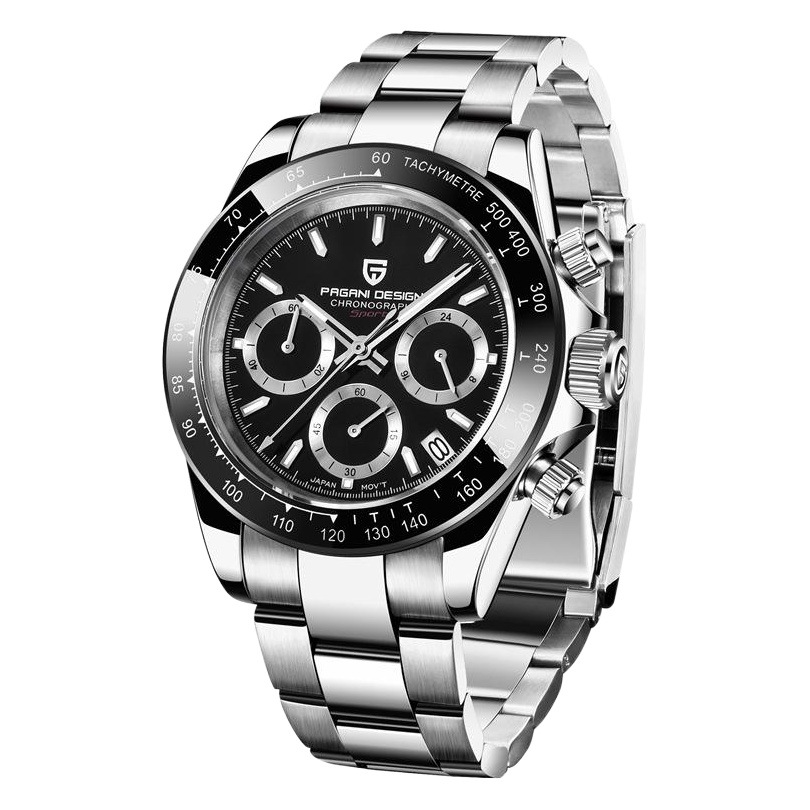 Venta al por mayor bojiani PAGANI reloj de hombre 6-PIN calendario multifunción Calendario de acero inoxidable casual reloj impermeable 1644