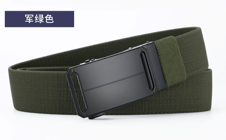 Neue Herrengürtel Elastische Gürtel Dehnbare Gürtel Outdoor Tactical Ledergürtel Geflochtene Nylongürtel mit Automatikschnalle Großhandel