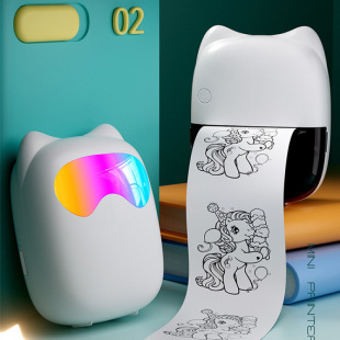 Cross-Border Portable Mini Thermal Printer Inkless Pocket Student Error Correction Search Label Photo Printer