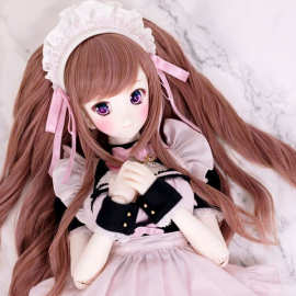 工厂直销346分BJD假发娃用多色上马尾长卷发DD MDD TF SD娃娃假发