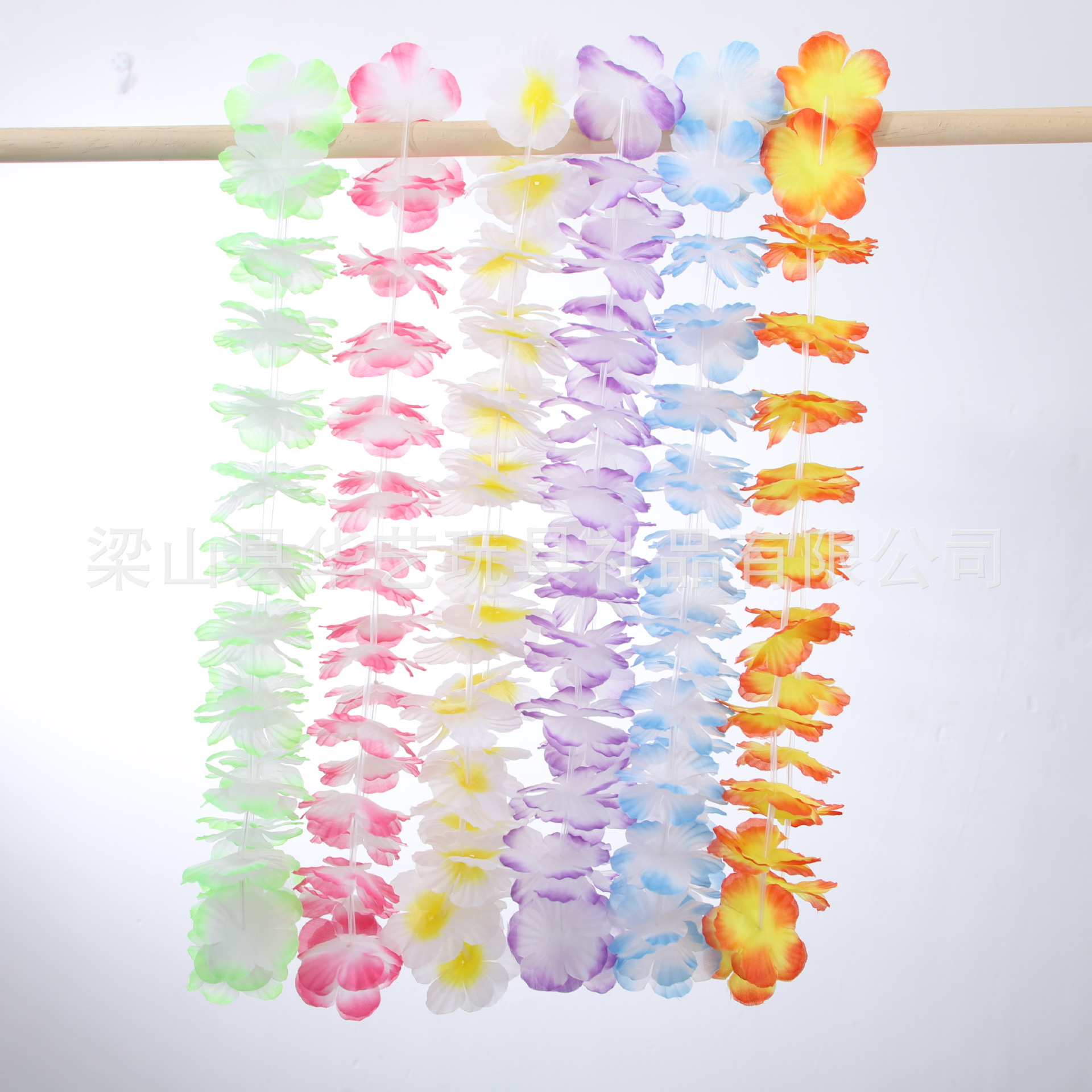 Fábrica de Hawaii en stock colorido guirlandas de flores de sol guirlandas de baile de maquillaje hula show de guirlandas de gradiente