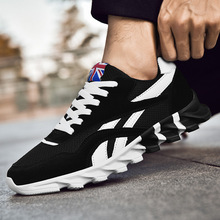运动鞋春季男潮流新款刀锋鞋韩版飞织透气外贸大码男鞋厂家直销