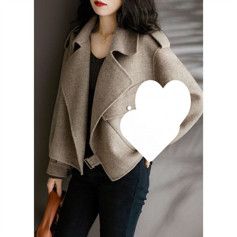 外贸原单意大利女装余单外单清仓出口欧货气质洋气毛呢短外套女秋