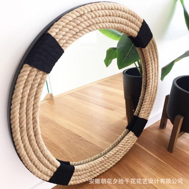 Hecho a mano creativo maquillaje espejo Mesa espejo pasillo dormitorio B & B Hotel colgante espejo decorativo salón pared