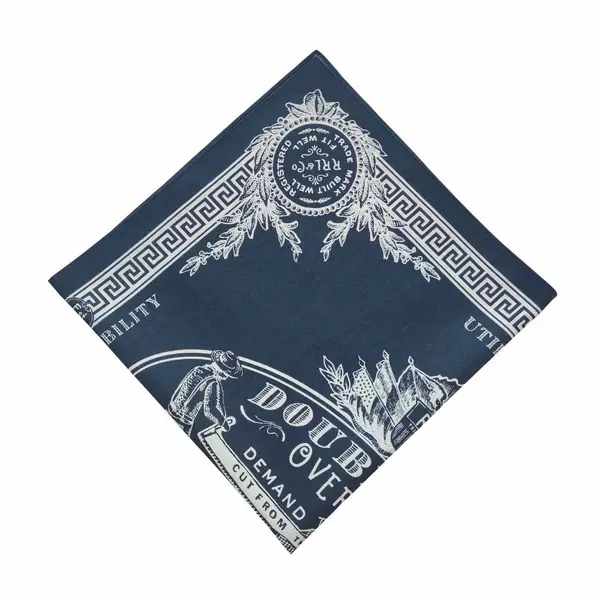 Pure Cotton American Style Vintage Ami Khaji RRL Scarf Motorcycle Riding Hip-Hop Street Dance Square Scarf Scarf