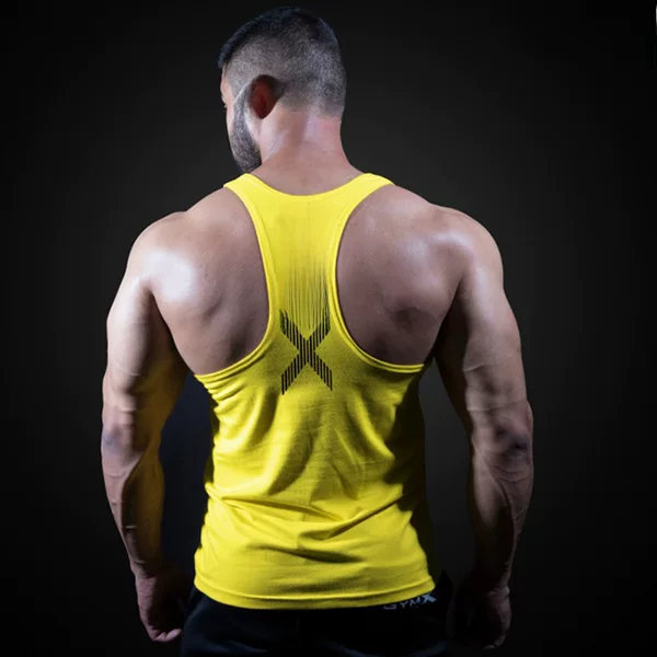Men's Fitness Vest muscle sports tights T-shirt quick-drying top workout clothes muscle training sleeveless
