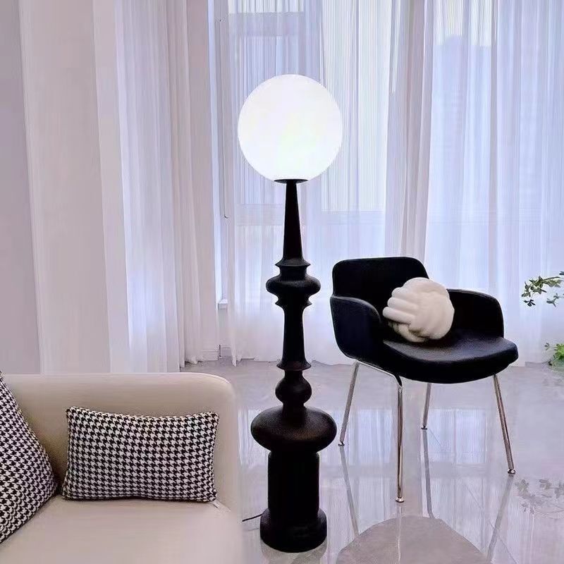 Italian Vintage Living Room Roman Column Floor Lamp Sofa Next to Light Luxury Bedroom Middle Ancient High-grade Bedside Lamps Italian Vintage Living Room Roman Column Floor Lamp Sofa Next to Light Luxury Bedroom Middle Ancient High-grade Bedside Lamps