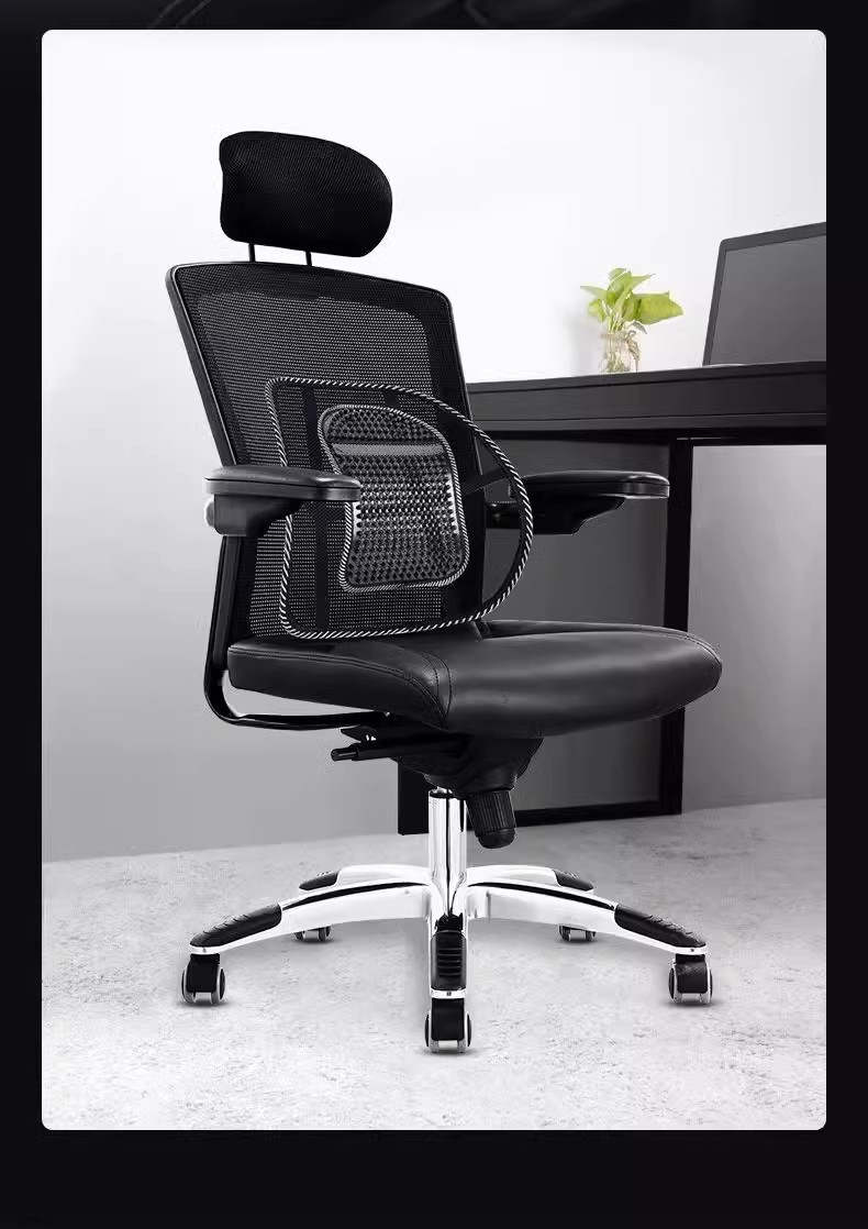 Summer Car Seat Ice Silk Lumbar Support Breathable Waist Cushion Car Backrest Pad Small Leather Massage Cushion Office Backrest