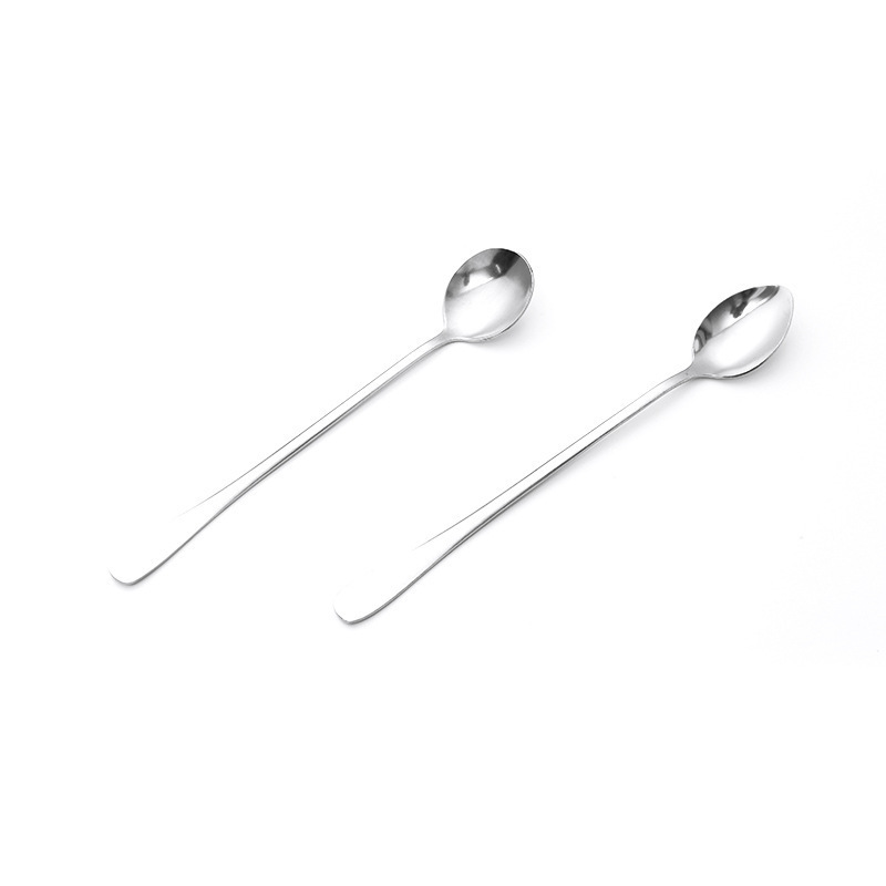 Stainless Steel Lg-handled For Home Restaurant Use, Stirring Coffee Spo, Korean-style Dessert And Milk Tea Small_voghion.com