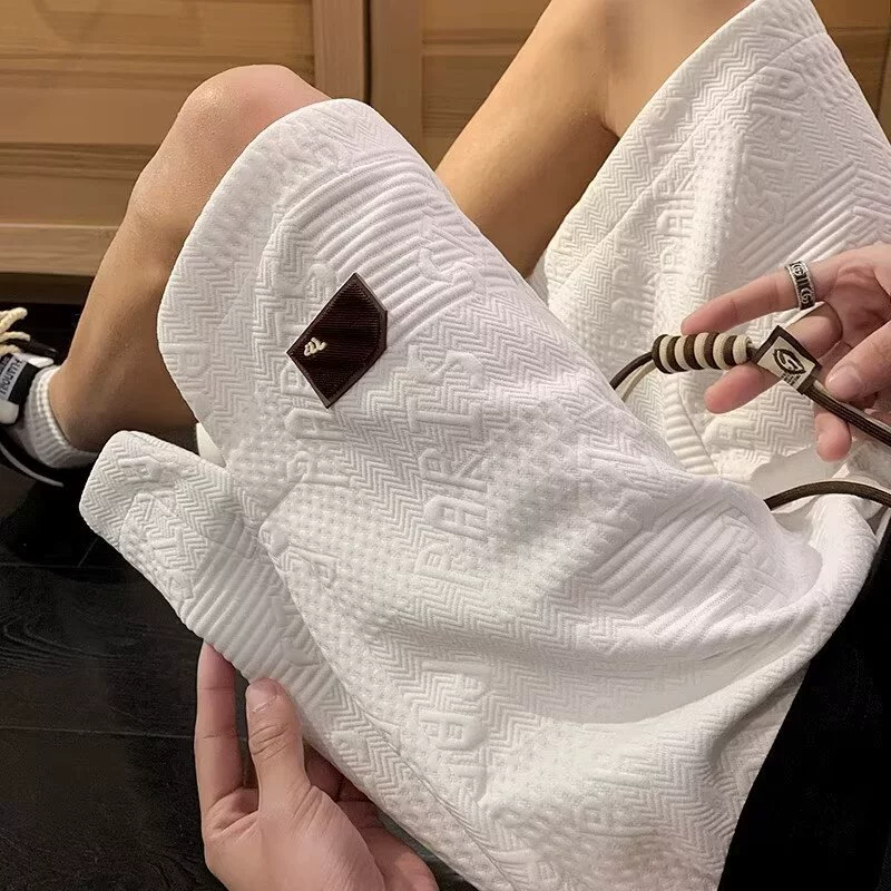 Шорты Мужские летние премиальные приливные спортивные штаны большого размера, эласткая талия, свободные повседневные дикие брюки