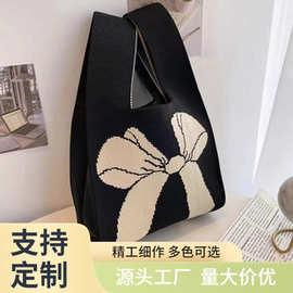 针织包定制LOGO 企业礼品包定做 来图来样编织包加工厂家直供