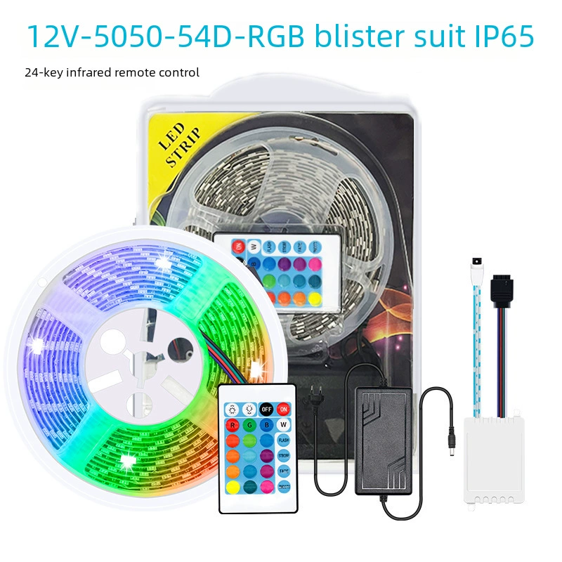 LED-лента 12 В, 16 цветов RGB, варианты 2835/5050, 5 м водостойкая или 10 м водонепроницаемая