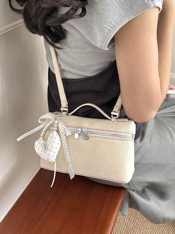 Nicho coreano de la caja de almuerzo portátil bolso pequeño para mujeres 2026 nueva textura de alta calidad de moda versátil bolso de hombro