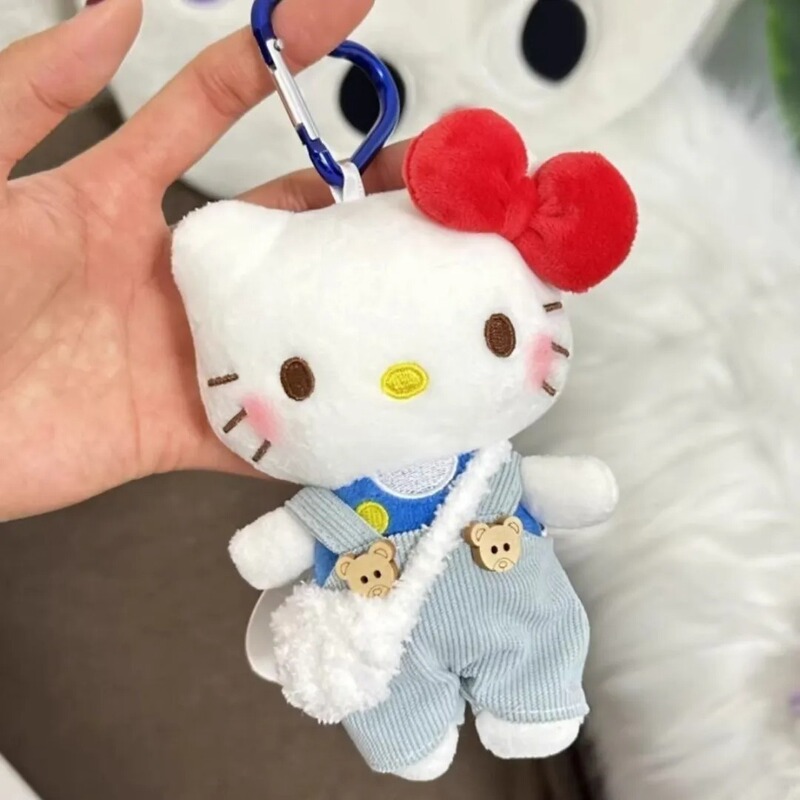 オーバーオールぬいぐるみバッグペンダント新しいイン人形かわいい漫画ぬいぐるみキーホルダーバックパックペンダント|undefined