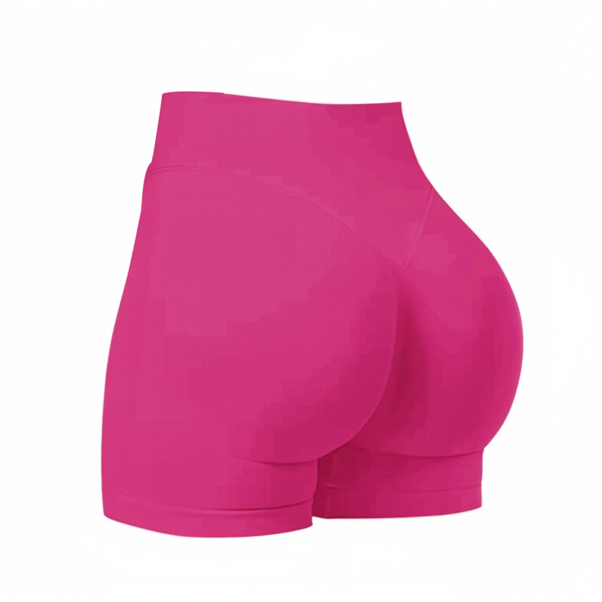 Cross-border sin costura alta cintura alta hips mel mel桃 hips al aire libre tres puntos pantalones cortos para correr y ejercicios de fitness pantalones cortos de yoga