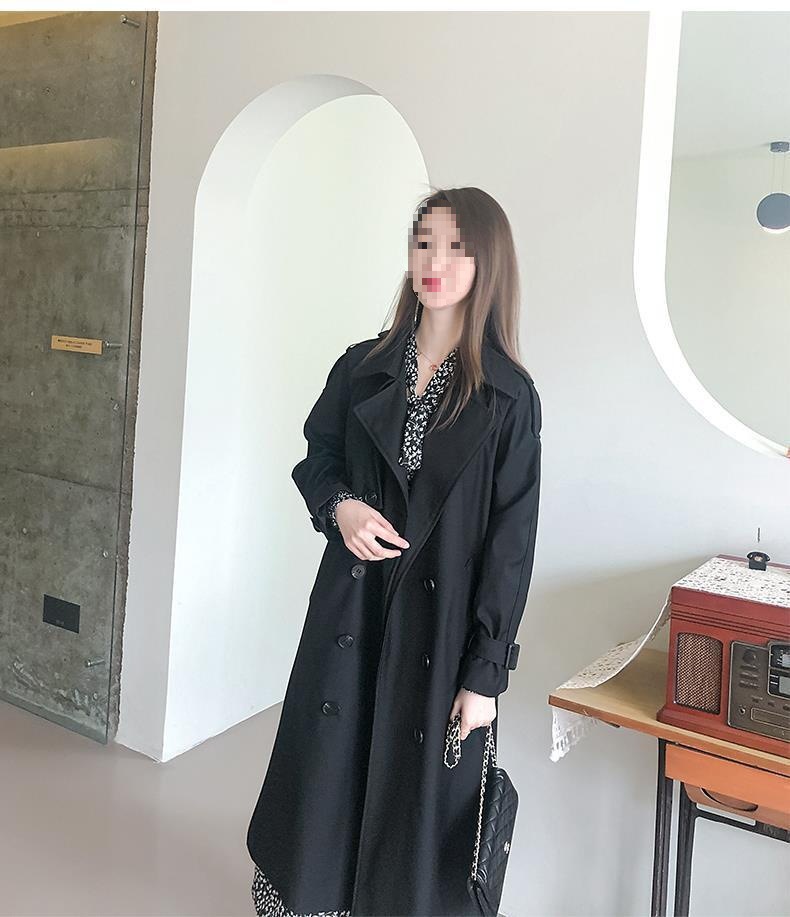 Eleganter Damen Trenchcoat Für Den Herbst Mittellang Fallend_voghion.com