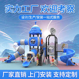 户外儿童梦幻星际太空系列滑梯钻圈组合幼儿园大型滑梯秋千攀爬架