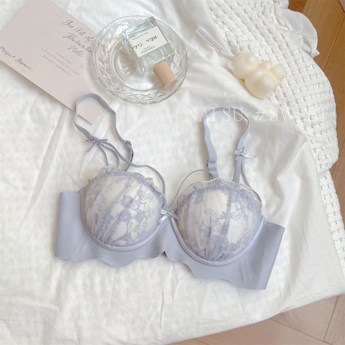 369 Pure Desire Romance Sexy Encaje Seduction Pechos pequeños Reunir Sujetador grande Sujetador de pecho ajustable para niña