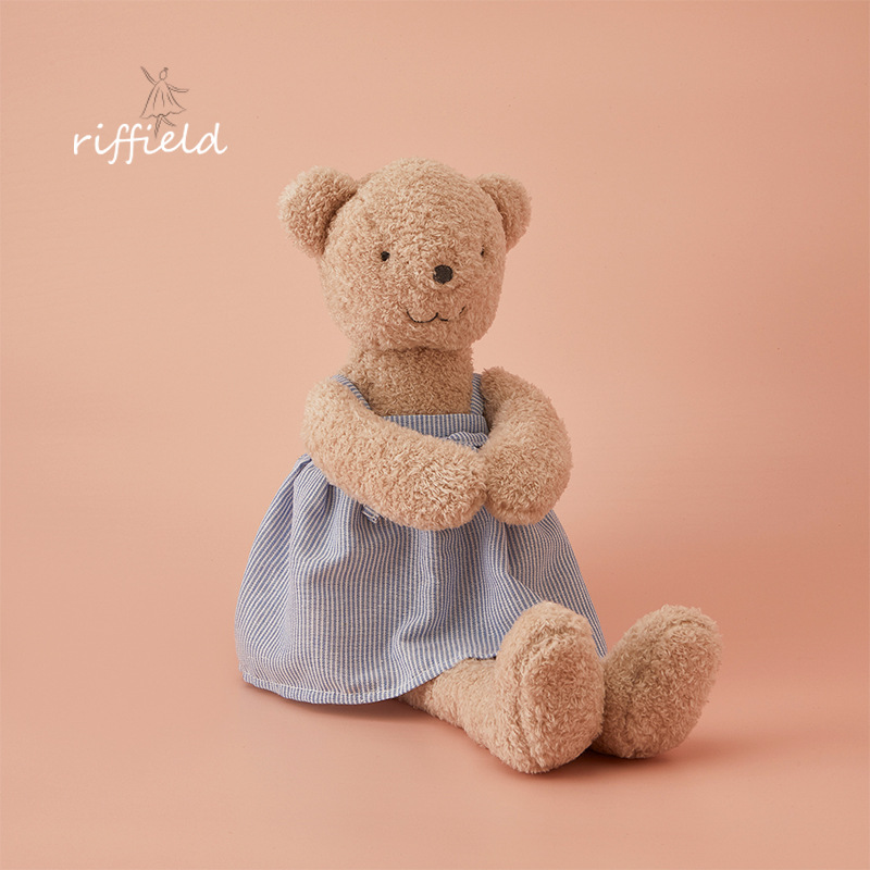 Beige Bear Toy In Skirt Can Be Changed Into Clothes To Accompany Home Decoration Drop Shipping
